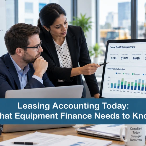 Lease accounting software and portfolio management for equipment finance companies